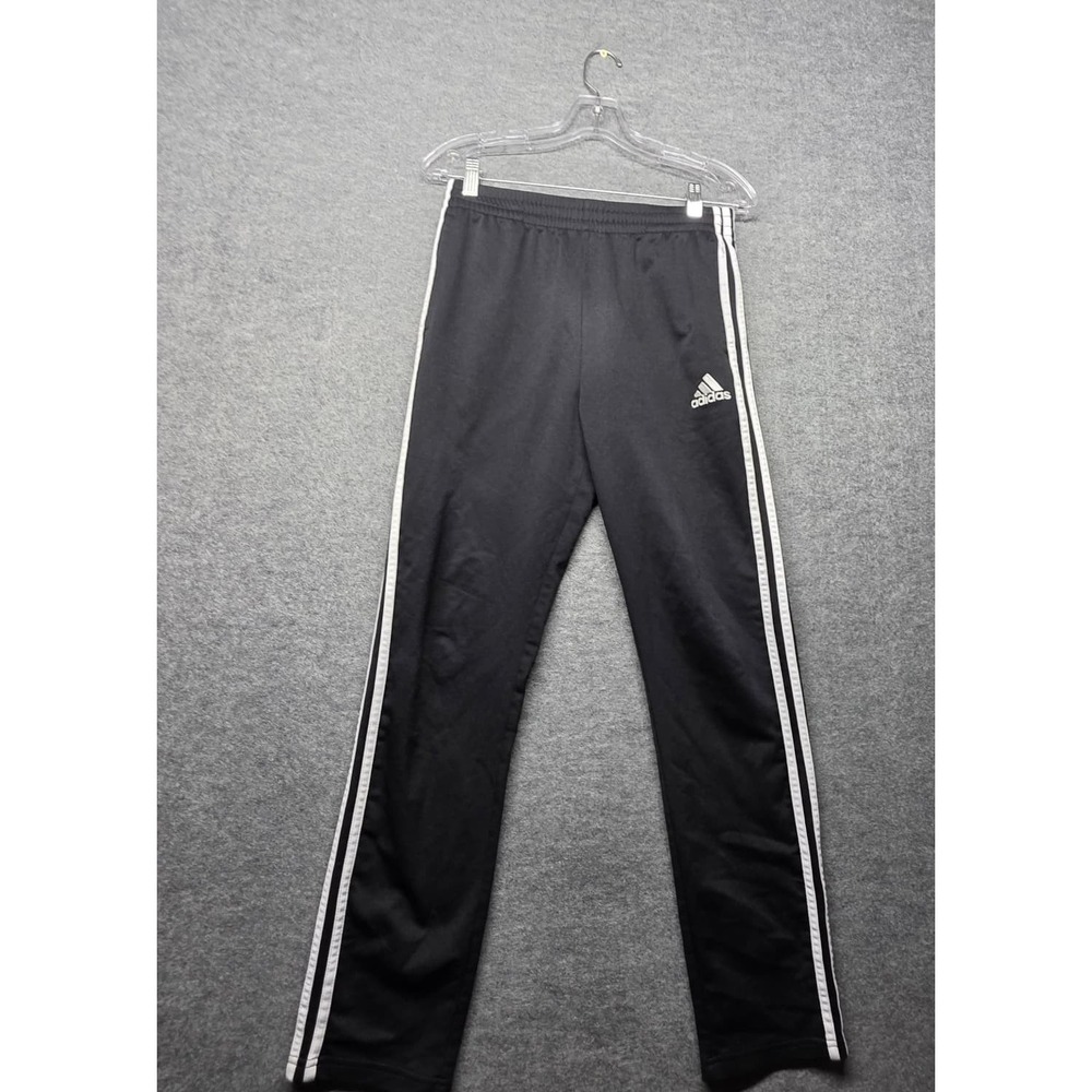 adidas Boys Track Pants Black Athletic Training Joggers Youth XL 18/20